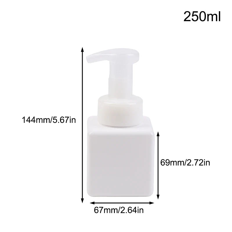 Manual Foaming Soap Dispenser | 250/450/650ml Portable Press Pump Bottle for Bathroom and Travel