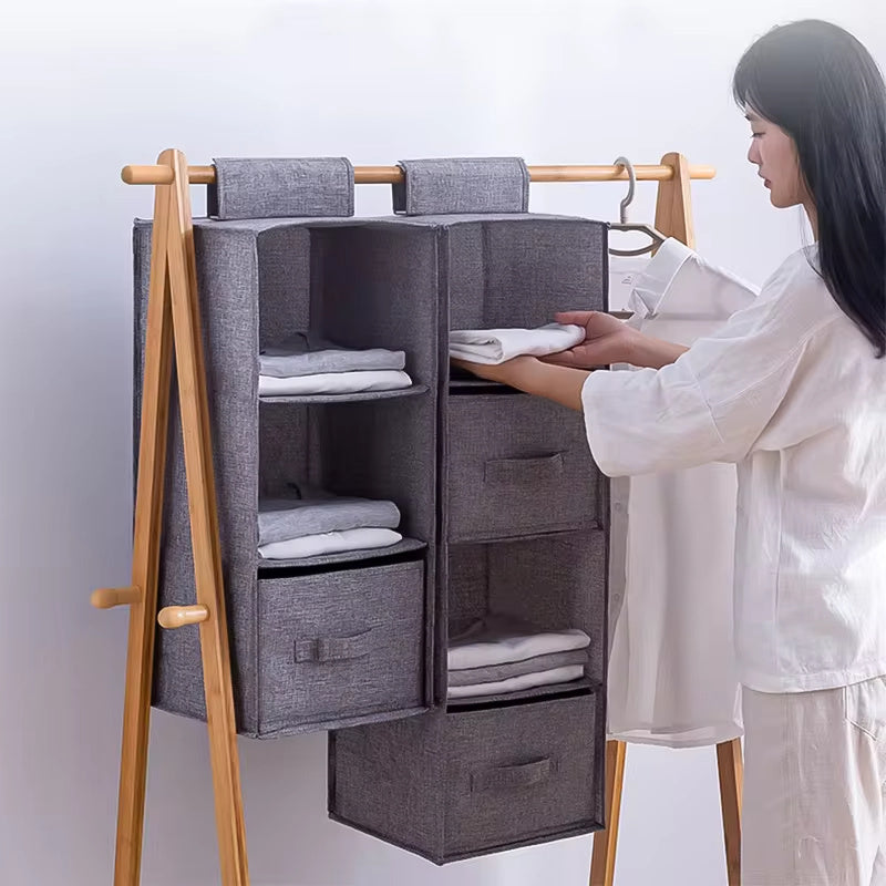 Hanging Closet Organizer with Drawers