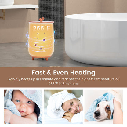 23L Large Luxury Bucket-Style Towel Warmer with Fragrant Disc Holder