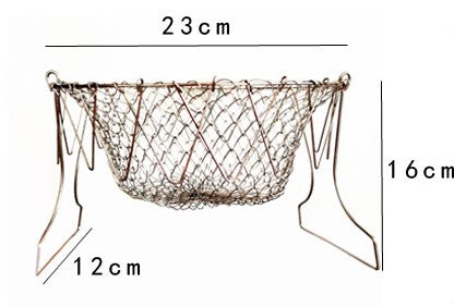Foldable Stainless Steel Multi-Purpose Cooking Basket