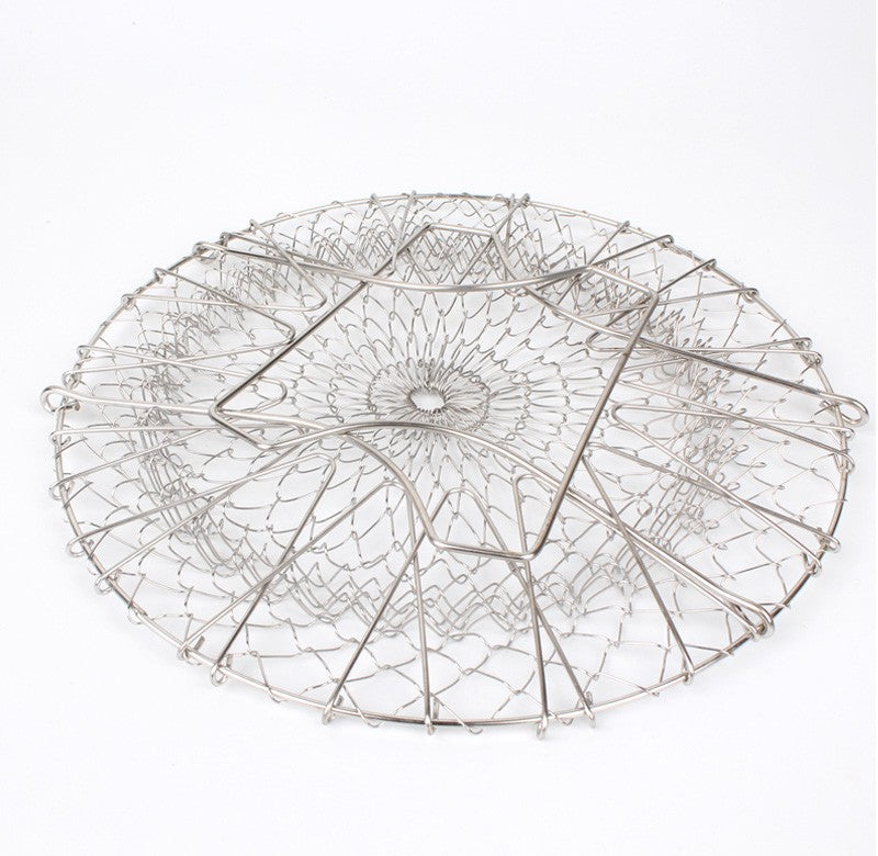Foldable Stainless Steel Multi-Purpose Cooking Basket