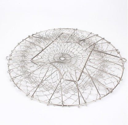 Foldable Stainless Steel Multi-Purpose Cooking Basket