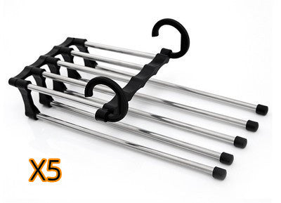 5-in-1 Space-Saving Clothes Hangers