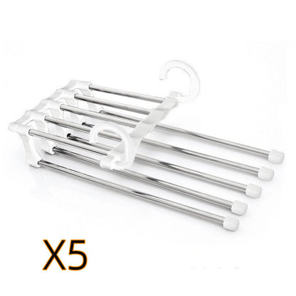 5-in-1 Space-Saving Clothes Hangers