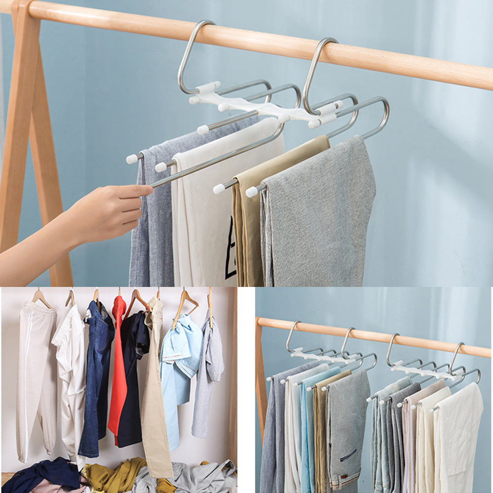 5-in-1 Space-Saving Clothes Hangers