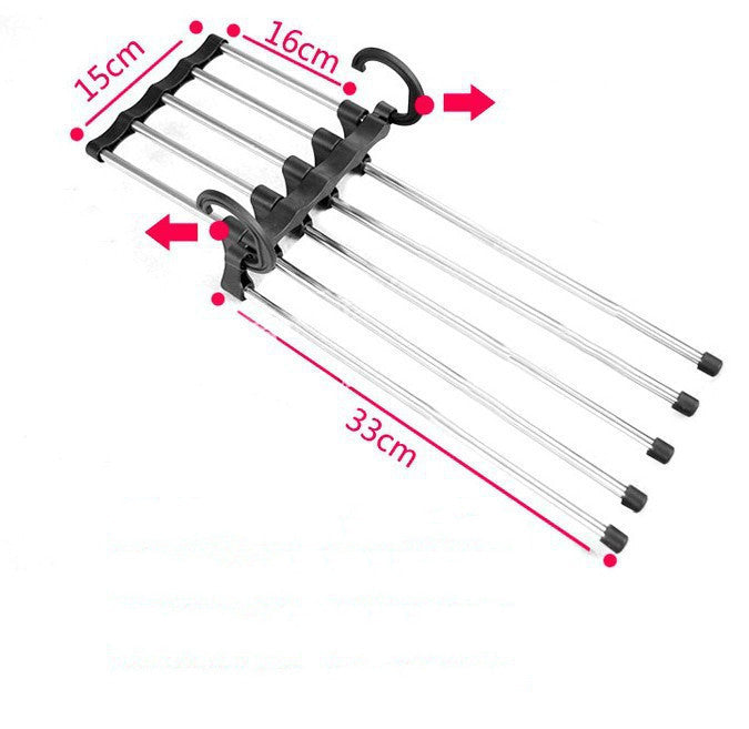 5-in-1 Space-Saving Clothes Hangers