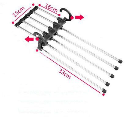 5-in-1 Space-Saving Clothes Hangers