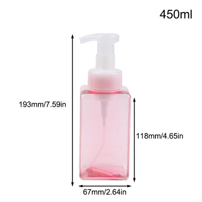 Manual Foaming Soap Dispenser | 250/450/650ml Portable Press Pump Bottle for Bathroom and Travel