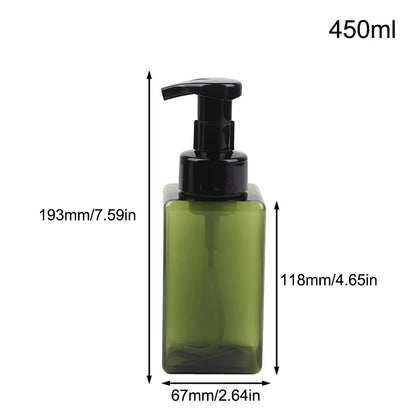 Manual Foaming Soap Dispenser | 250/450/650ml Portable Press Pump Bottle for Bathroom and Travel