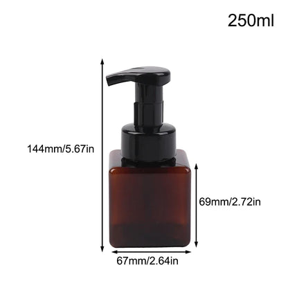 Manual Foaming Soap Dispenser | 250/450/650ml Portable Press Pump Bottle for Bathroom and Travel