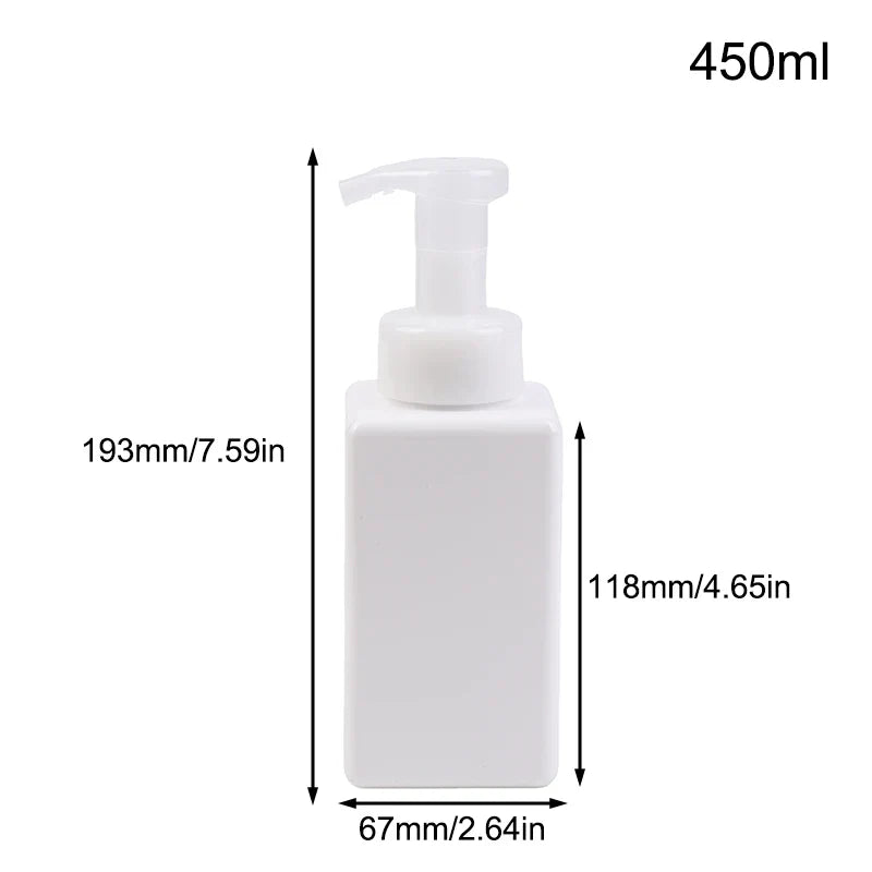 Manual Foaming Soap Dispenser | 250/450/650ml Portable Press Pump Bottle for Bathroom and Travel