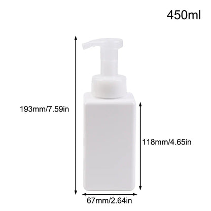 Manual Foaming Soap Dispenser | 250/450/650ml Portable Press Pump Bottle for Bathroom and Travel