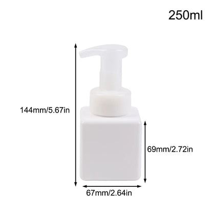 Manual Foaming Soap Dispenser | 250/450/650ml Portable Press Pump Bottle for Bathroom and Travel