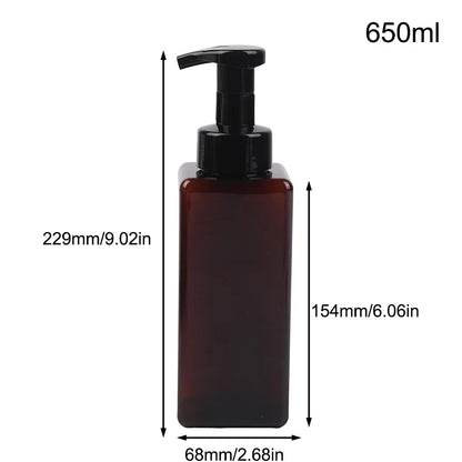 Manual Foaming Soap Dispenser | 250/450/650ml Portable Press Pump Bottle for Bathroom and Travel