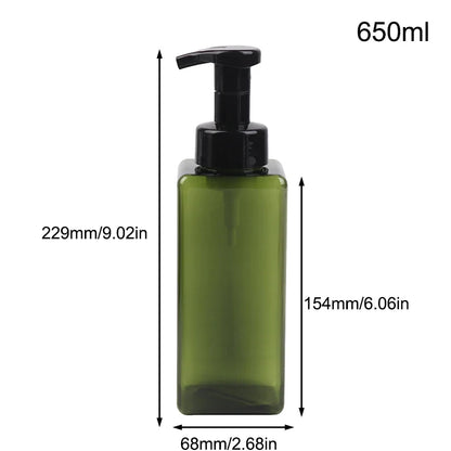 Manual Foaming Soap Dispenser | 250/450/650ml Portable Press Pump Bottle for Bathroom and Travel