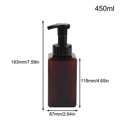 Manual Foaming Soap Dispenser | 250/450/650ml Portable Press Pump Bottle for Bathroom and Travel