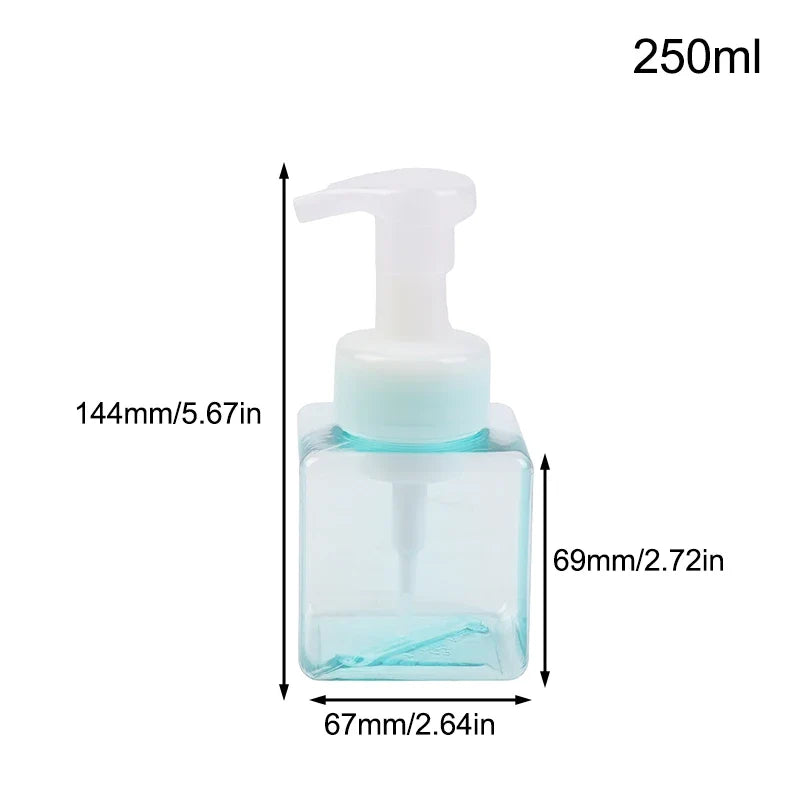 Manual Foaming Soap Dispenser | 250/450/650ml Portable Press Pump Bottle for Bathroom and Travel