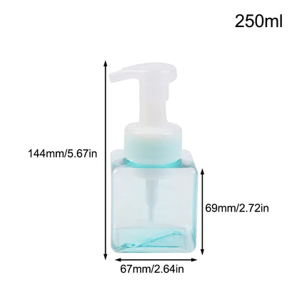 Manual Foaming Soap Dispenser | 250/450/650ml Portable Press Pump Bottle for Bathroom and Travel