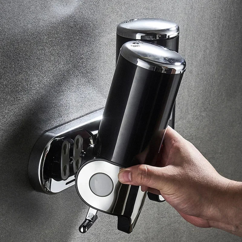 Wall-Mounted Shampoo and Soap Dispenser