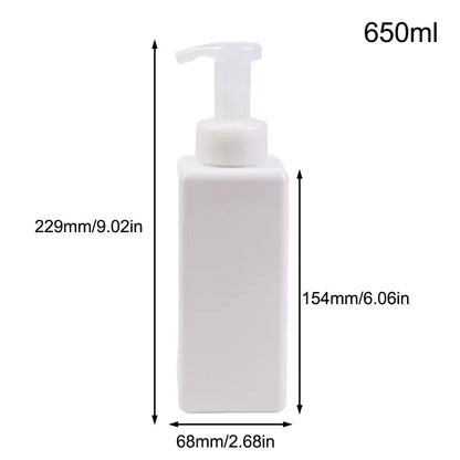 Manual Foaming Soap Dispenser | 250/450/650ml Portable Press Pump Bottle for Bathroom and Travel