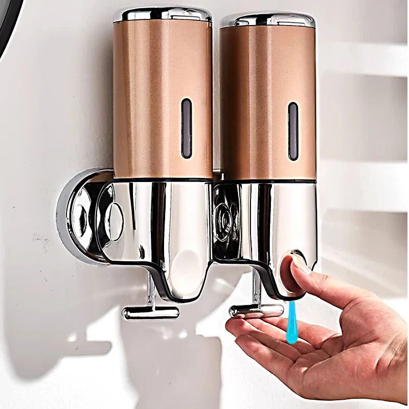 Wall-Mounted Shampoo and Soap Dispenser