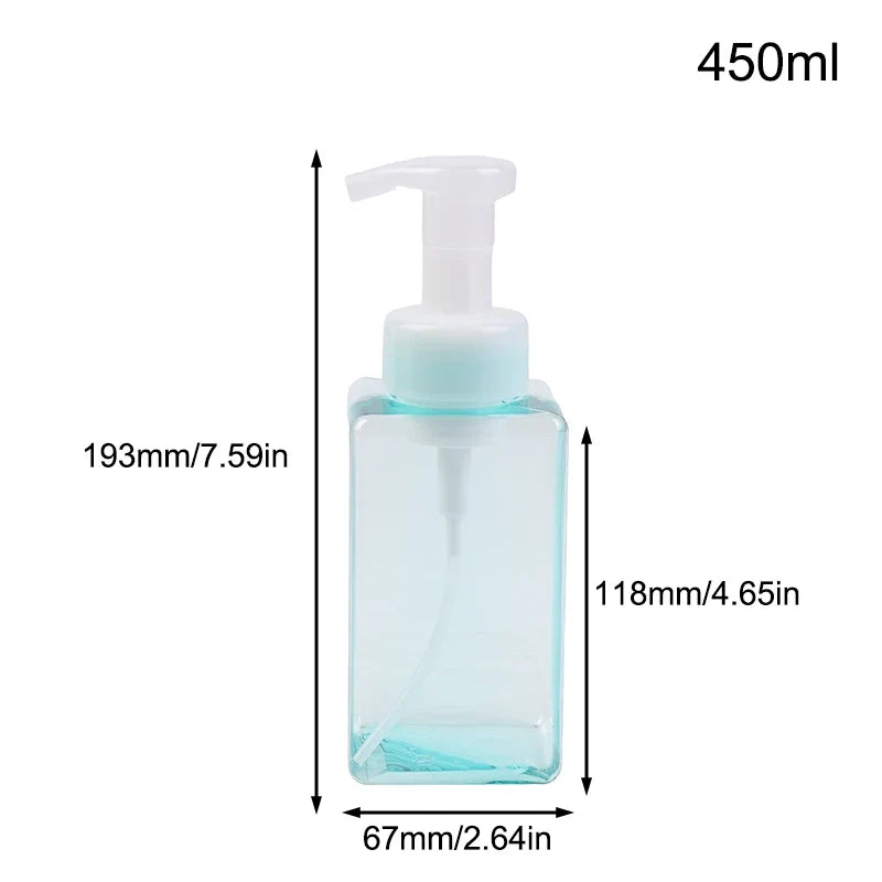 Manual Foaming Soap Dispenser | 250/450/650ml Portable Press Pump Bottle for Bathroom and Travel
