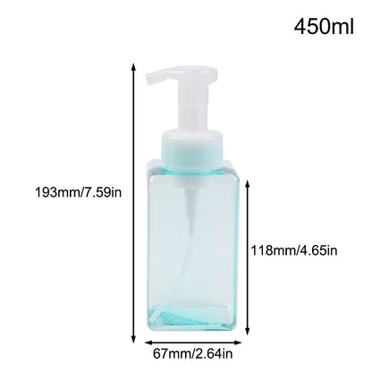 Manual Foaming Soap Dispenser | 250/450/650ml Portable Press Pump Bottle for Bathroom and Travel