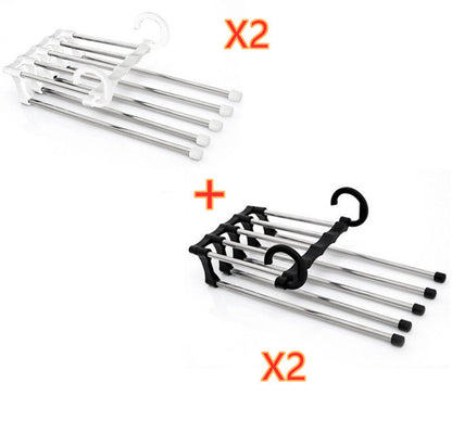 5-in-1 Space-Saving Clothes Hangers