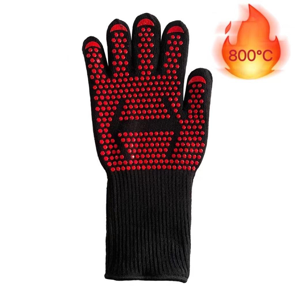 Heat-Resistant Silicone BBQ & Oven Gloves
