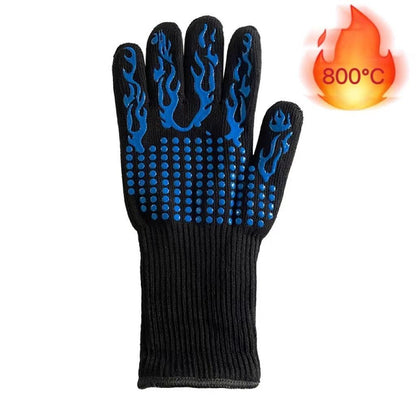 Heat-Resistant Silicone BBQ & Oven Gloves