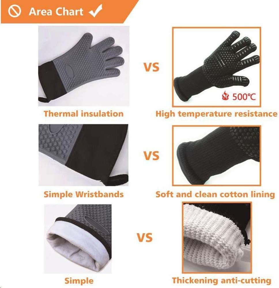 Heat-Resistant Silicone BBQ & Oven Gloves