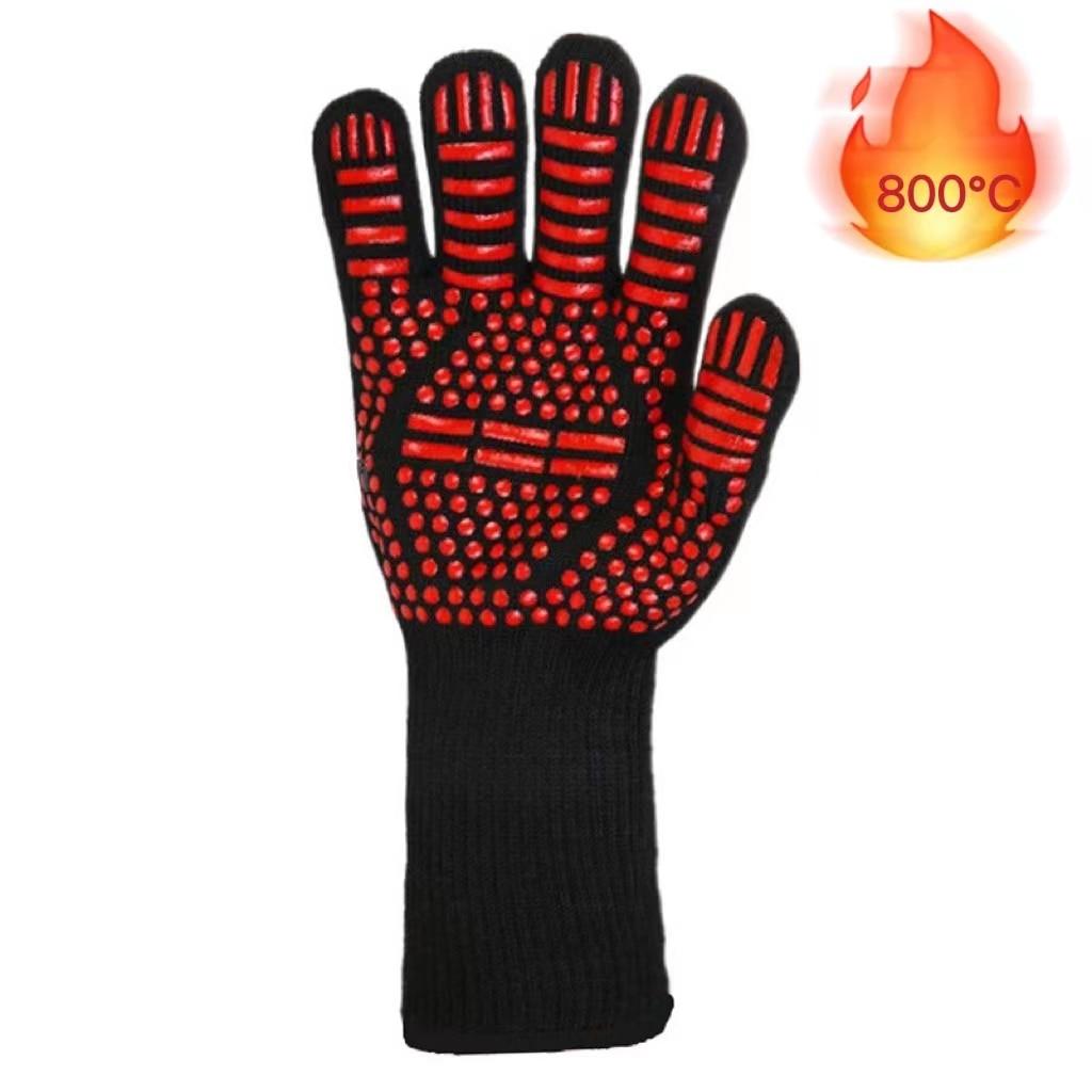 Heat-Resistant Silicone BBQ & Oven Gloves