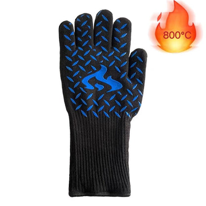 Heat-Resistant Silicone BBQ & Oven Gloves