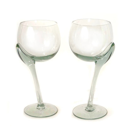 Crooked Stem Wine Glass