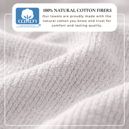 Turkish Cotton Ribbed 6-Piece Bath Towel Set - Georgiana Collection