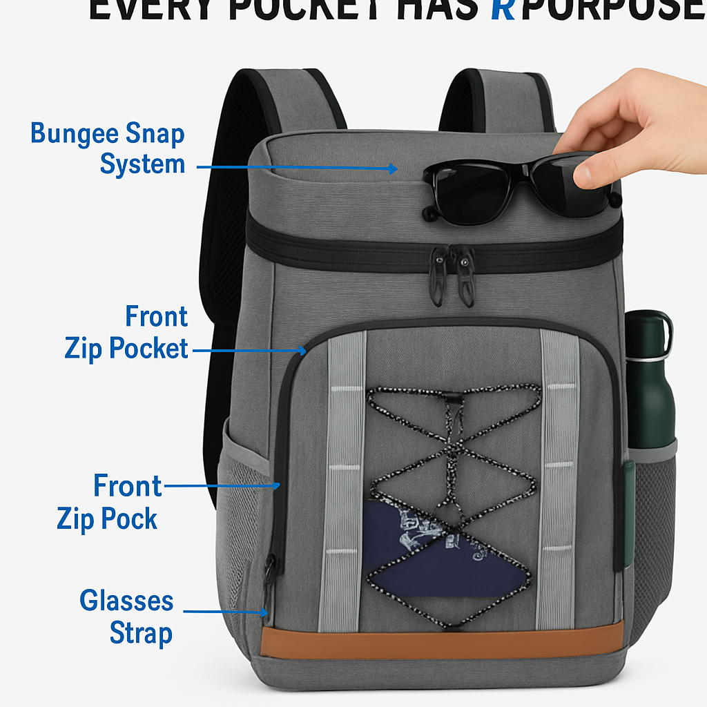Cooler Backpack Insulated for Picnics and Travel