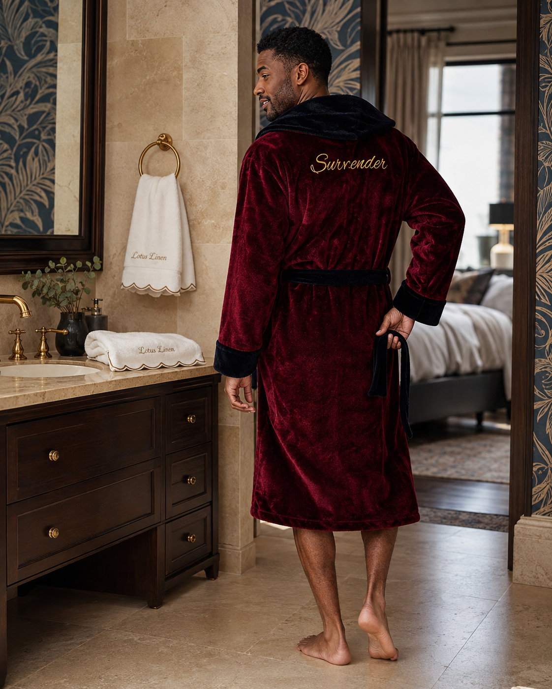 Men’s Robe with Hood – Ultra-Soft Plush Comfort for Everyday Use