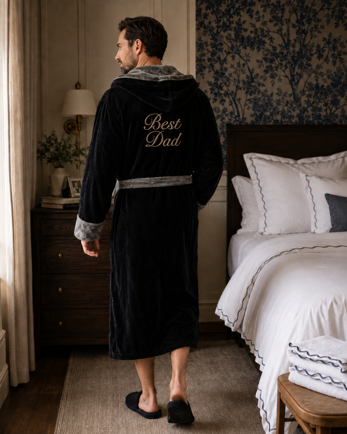 Men’s Robe with Hood – Ultra-Soft Plush Comfort for Everyday Use