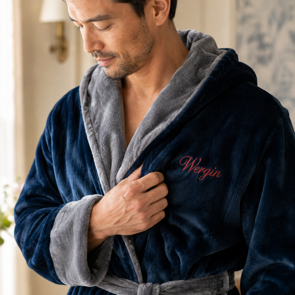 Men’s Robe with Hood – Ultra-Soft Plush Comfort for Everyday Use