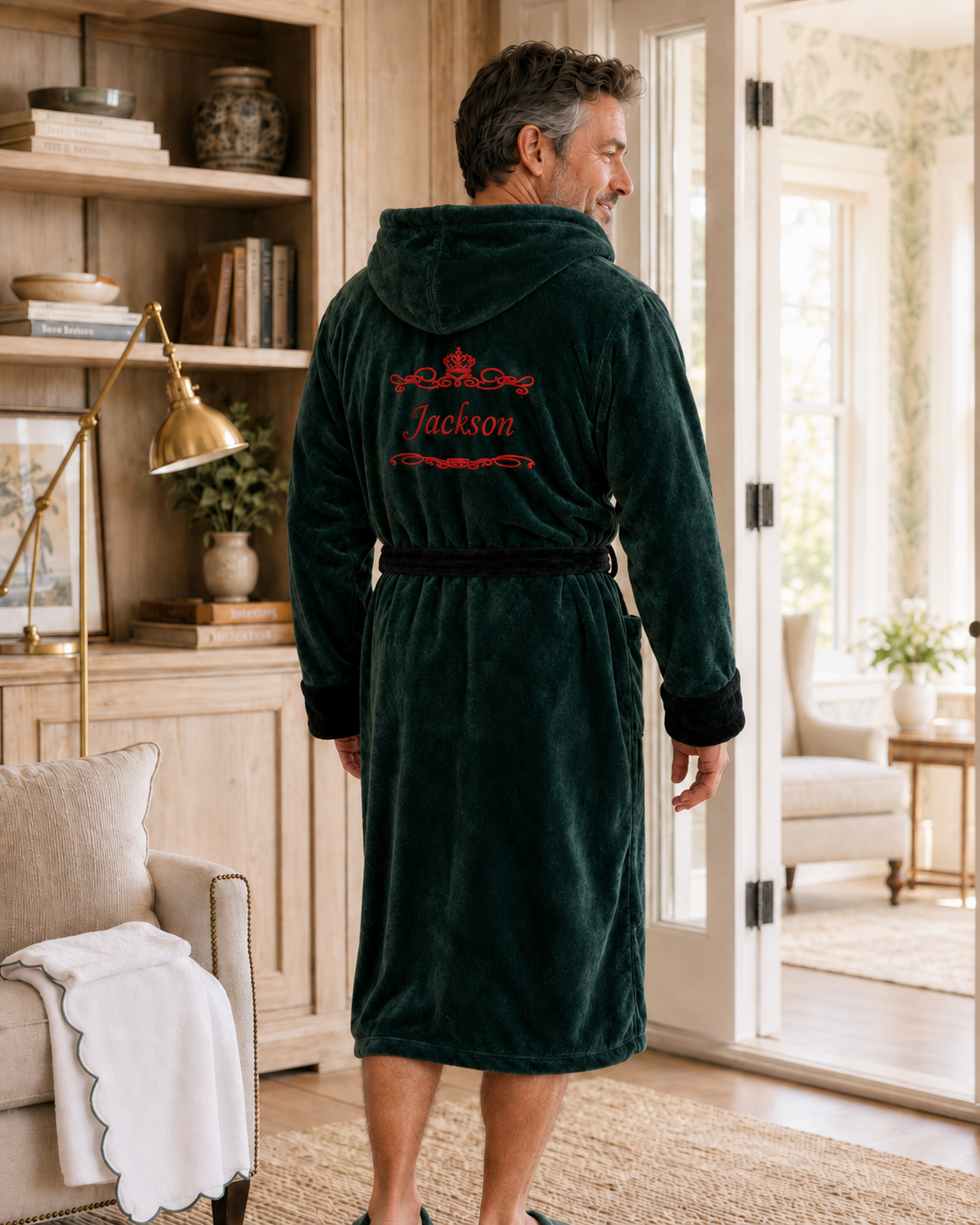 Men’s Robe with Hood – Ultra-Soft Plush Comfort for Everyday Use