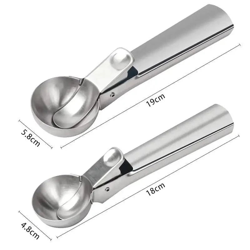 Stainless Steel Trigger Scoop for Ice Cream & Food