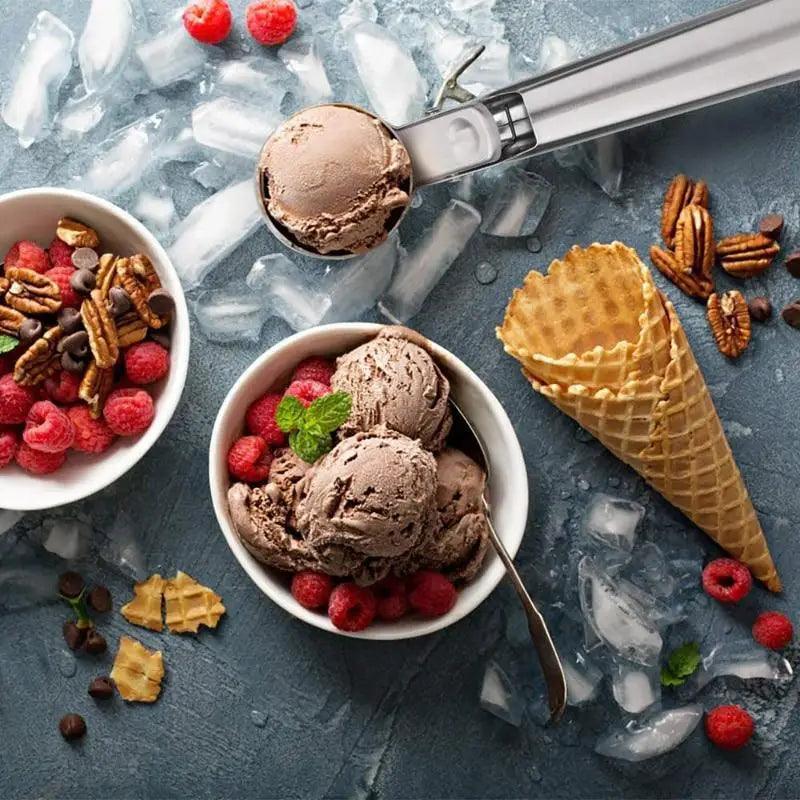 Stainless Steel Trigger Scoop for Ice Cream & Food