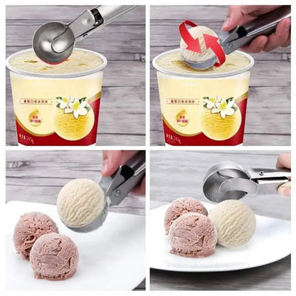 Stainless Steel Trigger Scoop for Ice Cream & Food