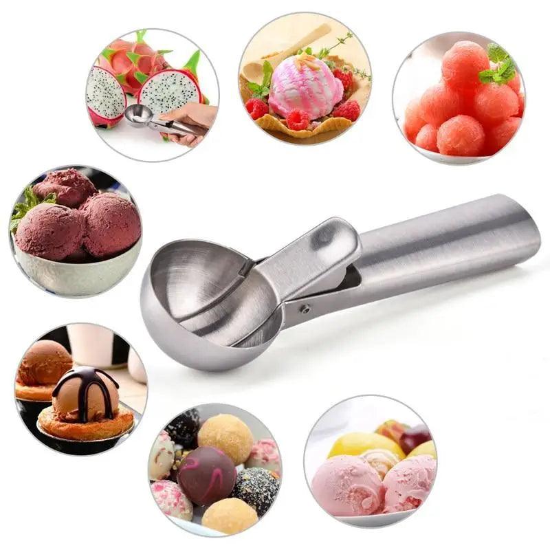 Stainless Steel Trigger Scoop for Ice Cream & Food