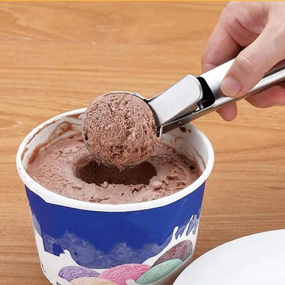 Stainless Steel Trigger Scoop for Ice Cream & Food