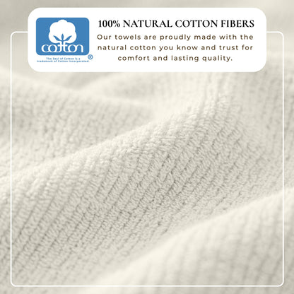 Turkish Cotton Ribbed 6-Piece Bath Towel Set - Georgiana Collection